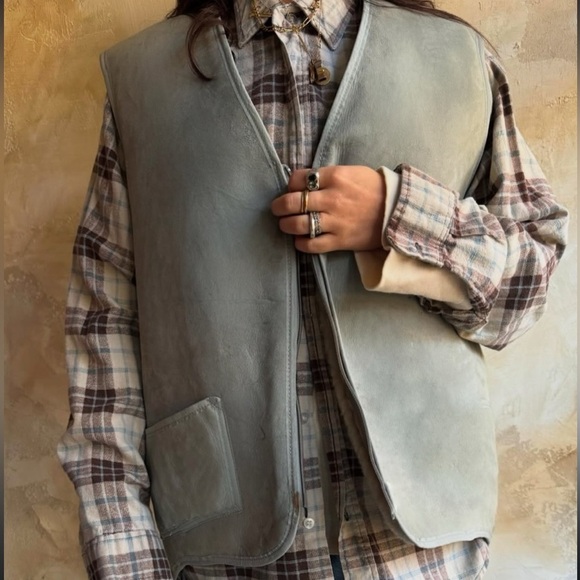 amigos vintage idlnina bitola Jackets & Blazers - Vintage Amigos Genuine Shearling Wool Vest | Cozy Layering | Size M–L